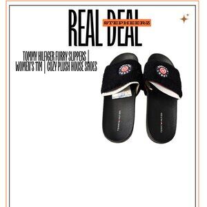 Tommy Hilfiger Furry Slippers womens 11